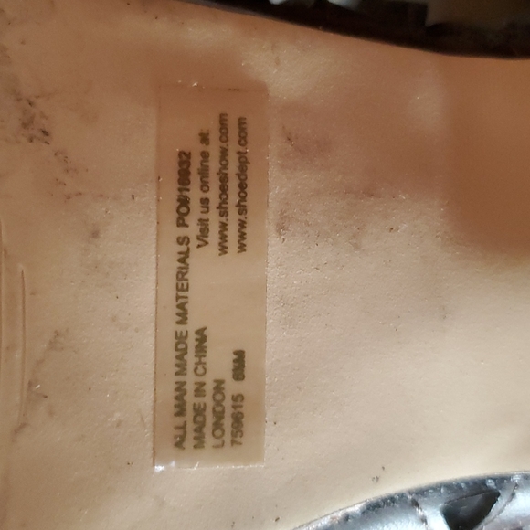 ANGELS 4 EVER Womens Faux Leather Cutout Braided Back Strap 4" Heels-VGUC-Sz 6.5 - Picture 11 of 15